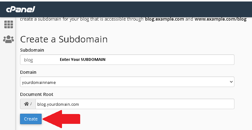 HOW TO CREATE A SUBDOMAIN