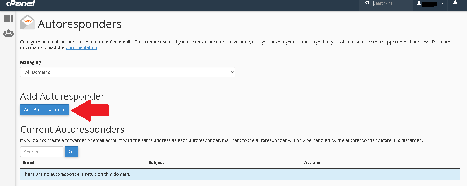 How to Setup an Autoresponder in Cpanel