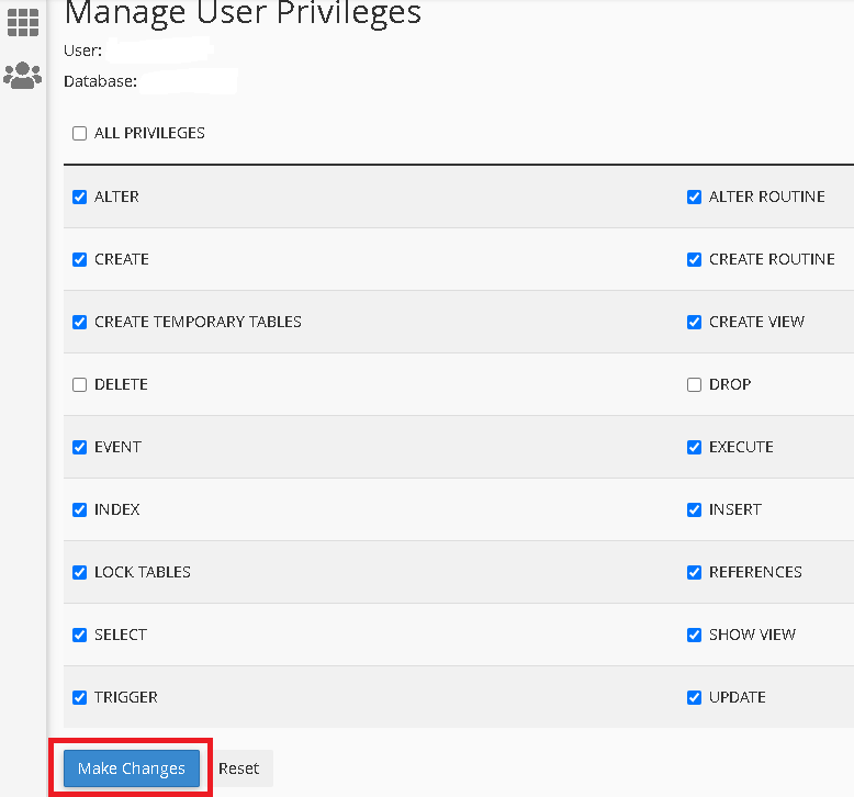 How to Add MYSQL User with Specific Privileges 