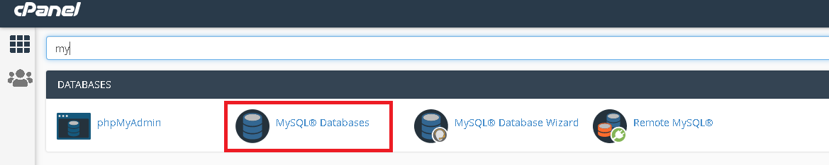 How to create a database user through MySQL database