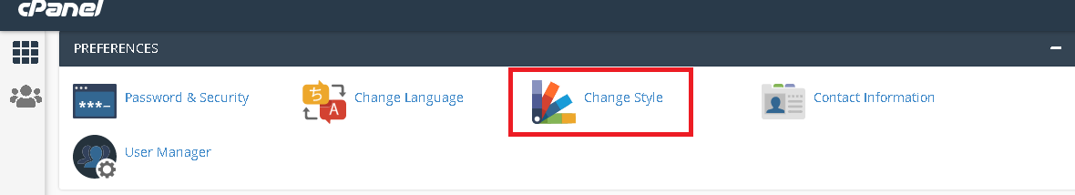 How to Change Cpanel Style/Theme