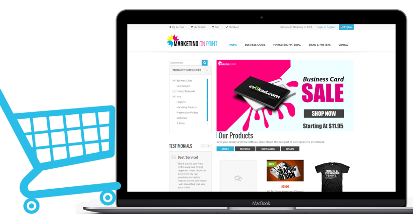 E-commerce website design